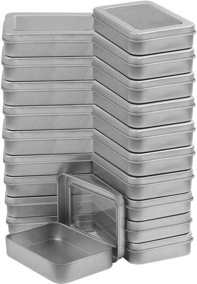 Allecto - Opbergdozen - Zilveren Metalen Bakjes - Ideaal voor Knutsel