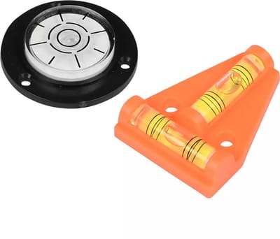 Benson Waterpas Set - Hoek- en Rondmodel - Kunststof - Compact Formaat - 2-delig