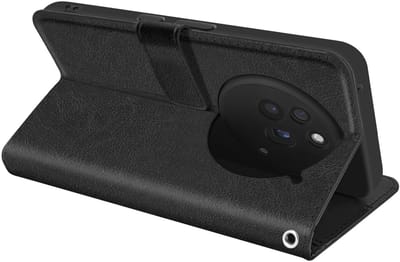 Mayaxess, Hoesje voor Nothing Phone 3a Pro Clamshell Portemonnee Stand, Zwart