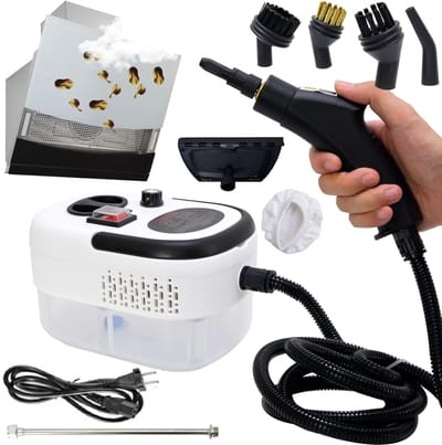 Handstoomreiniger - Draagbare stoommachine - Huishoudelijke reiniging - Snel opwarmend - 1200 ml capaciteit - Wit