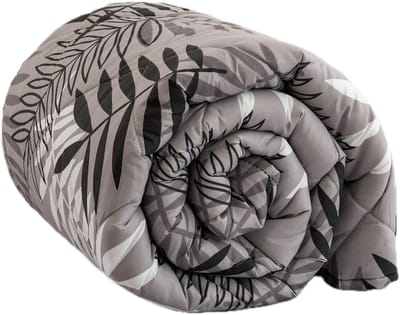 Hoesloos Dekbed - 140x200cm – Wasbaar, Ademend en Zacht – Grijs blad