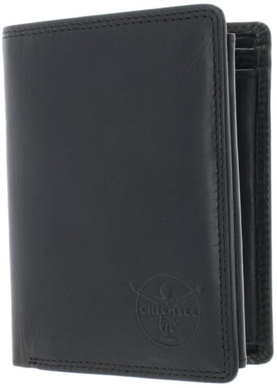 CHIEMSEE Leren Portemonnee Dalian Wallet With Flap Black Zwart