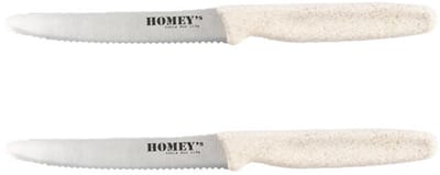 Homey's Mölti VITT 2-delige Tomatenmessenset - 11cm - Wit - Kartel