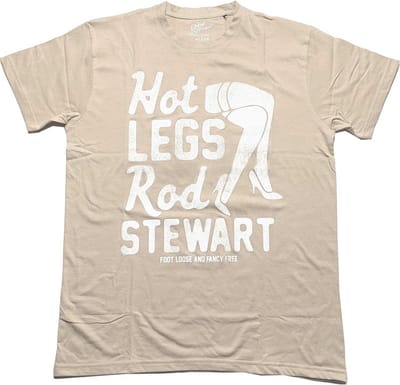 Rod Stewart - Hot Legs Heren T-shirt - S - Beige