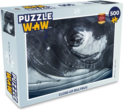 Puzzel Close-up bultrug - Legpuzzel - Puzzel 500 stukjes