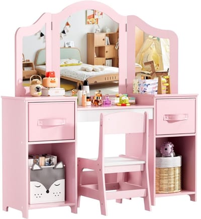 Kaptafel Kind - Make up Tafel voor Meisjes - Schminktafel