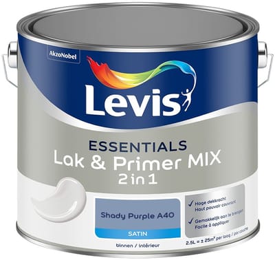 Levis - Essentials Lak & Primer Mix - Shady Purple A40 - Mengverf - 2,5 L