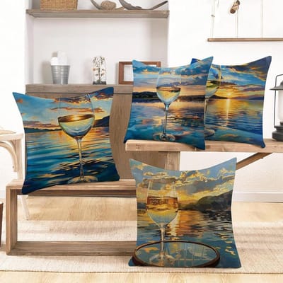 Kussenhoezen Set - Decoratieve Hoezen - Buiten Gebruik - Waterdicht Kort Pluche - 60 x 60 cm - Geel