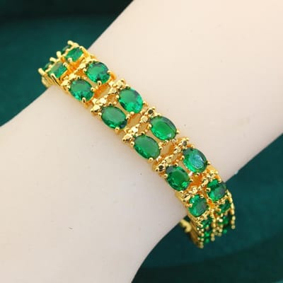 Europa en De Verenigde Staten Nieuwe Sieraden Mode AAA Zirkonia Armband Stand Hot Onafhankelijk beige