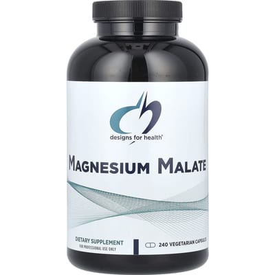 Designs For Health, Malate de magnésium, 240 capsules végétariennes