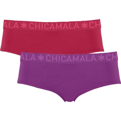 Chicamala – Meisjes Briefs – 2 Pack – Normale Lengte – Onderbroek Meisjes – Kinderkleding – Meisjes Ondergoed – 95% Katoen – Meisjeskleding