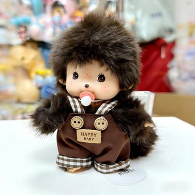 Monchhichi Sleutelhanger Hanger Pluche Schattige Cartoon Pop Rugzak Ornamenten Mengqiqi Tas Charms Pluche Aap Sleutelhangers Verjaardagscadeau black