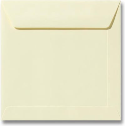 Envelop 22 x 22 Zachtgeel, 100 stuks