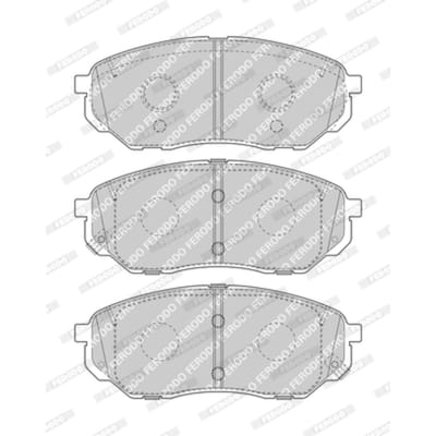 Remblokset FERODO FDB4983, voor