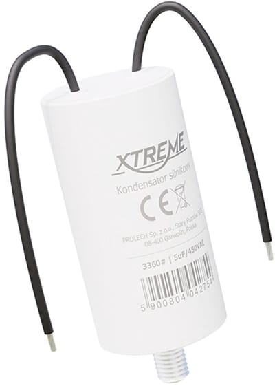 XTREME Motorcondensator 5µF 450V AC - Condensator met Kabels - Start/Bedrijf