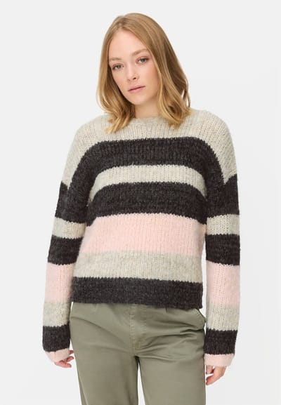 camel active Zachte trui in boxy fit - Maat womenswear-XXS - Kaviaar
