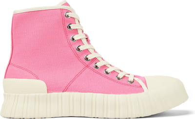 HighTop Canvas Sneakers Casual Style - Pink