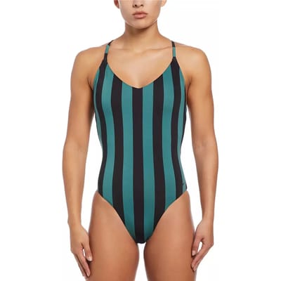 1-delig meisjes zwempak Nike Statement Stripe