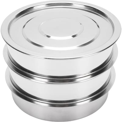 6,7 Inch Stapelbare Kiemset Roestvrij Staal Gaas Ontkiembak Spruitkweker met Deksel Basis voor Bonen Erwten Type 1