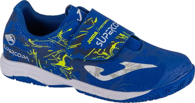 Joma Super Copa Jr 2404 IN SCJW2404INV, voor een jongen, Blauw, Indoorschoenen, maat: 33