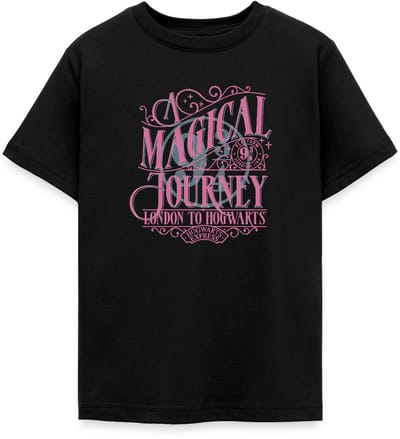 Harry Potter Perron 9 ¾ Ontwerp In Roze & Blauw T-Shirt Tiener