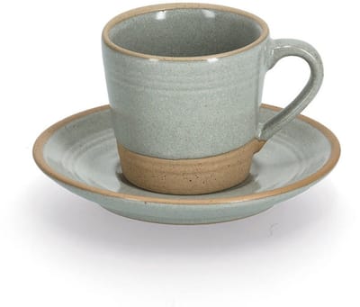 Zeller Present - Espressoset - 8 delig - Aardewerk