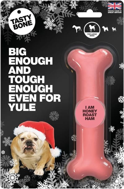 Hondenkauwbot - Duurzaam kauwspeelgoed - Tandverzorging - Langdurige smaak - 17 cm - roze
