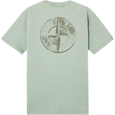 Stone Island Zomer 25 Reflecterend Logo Ronde Hals Korte Mouw T-shirt Heren T-shirts K1S152100020-V0055 XXXL gray