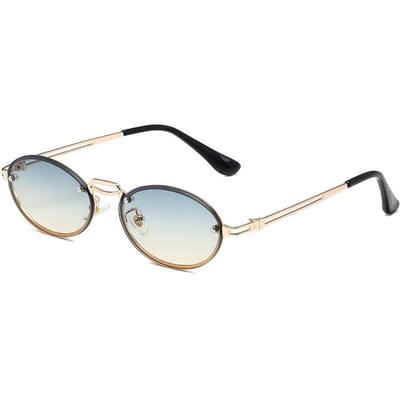 Mode zonnebrillen voor vrouwen Ovale kleine zonnebril UV4-bescherming Vintage brillen Retro zonnebril Lentes De Sol Mujer