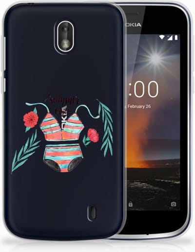 Nokia 1 Telefoonhoesje met Naam Boho Summer