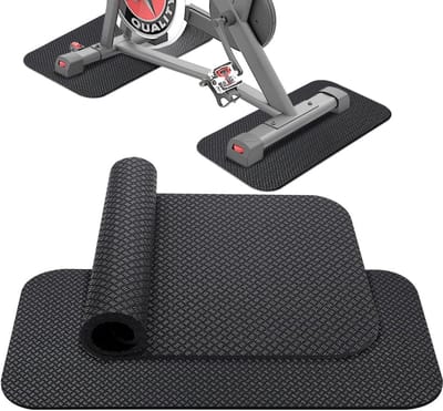 Beschermmatten Fitnessapparaten - Sportmatten Gymnastiekmat - Apparaten Beschermen - Schokdempend Geluidsreducerend - 63x30 cm 5mm - Zwart