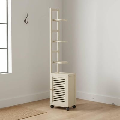Rolbare Ballenrek Verrijdbaar Mobiele Sportballen Organizer Basketbal Opslagrek Heavy-Duty Optionele Verdeeler Voor Thuis gray