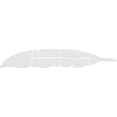 Huishoudelijk Modieus Acryl Spiegel Muursticker DIY Verwijderbare Behang Decoratie white