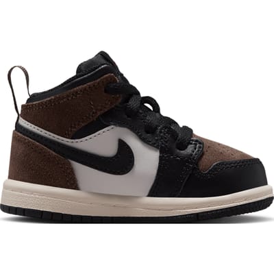 Jordan Aj1 Mid Babyschoenen - Zwart - Maat 17 - Leer