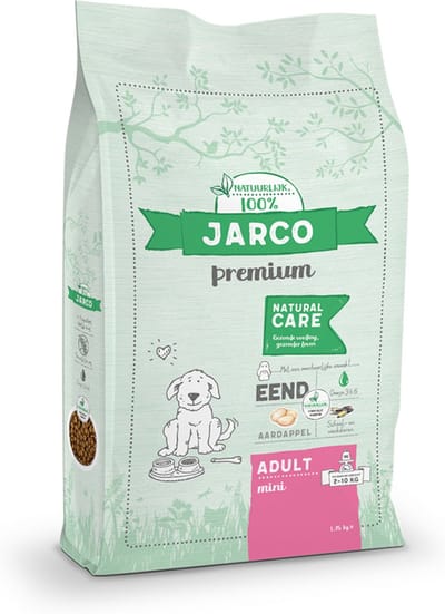 Jarco Dog Natural Mini Adult Eend - Hondenvoer - 10 kg 2-10kg