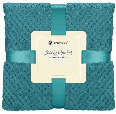 Zachte Plaid van 200x220 cm in Muntgroen – Perfect voor Cosy Avonden