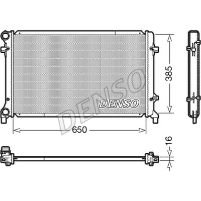Radiator, motorkoeling DENSO DRM02014