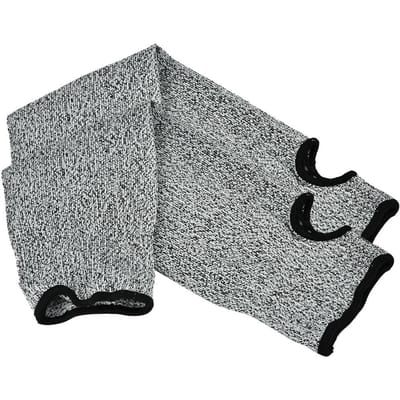 1 Paire Gants de Travail Manches Longues Protecteurs de Bras Résistants aux Coupures Anti-Abrasion (45cm) gray