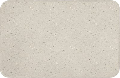 Badmat 60x40 cm - Antislip - Lichtbeige - Terrazzo - Grijs - Badmatten voor badkamer - Badkamermat - Douchemat - Badkamer mat