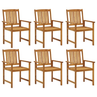 vidaXL - Tuinstoelen - 6 - st - massief - acaciahout