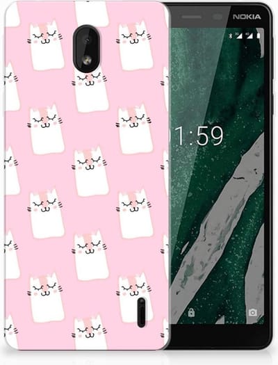 Nokia 1 Plus TPU Hoesje Sleeping Cats