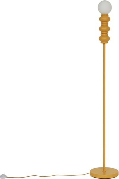 QAZQA fedde - Retro Vloerlamp | Staande Lamp - 1 lichts - H 150 cm - Geel - Woonkamer | Slaapkamer | Keuken