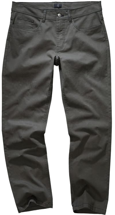 JP 1880 - Heren - Chinobroek Buik-Fit 5-pocket Regular-Fit - Donkerolijf - Maat 29