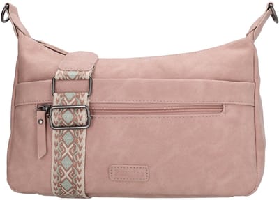 Beagles Malaga Crossbody Schoudertas met Trendy Schouderband - Lichtroze