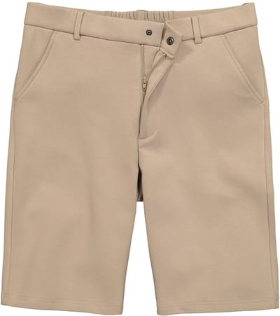 Men Plus - Heren - Chino-bermuda Bilbao FLEXLASTIC® tailleband tot 8XL - Zand - Maat XL