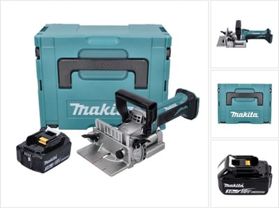 Makita DPJ 180 F1J accu-groeffrees 18 V 100 mm + 1x accu 3,0 Ah + Makpac - zonder oplader