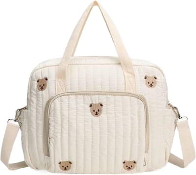 Luiertas Organizer - Draagtas Baby - Baby Spullen Opslag - Grote Inhoud Vakken - 35 cm - Grijs
