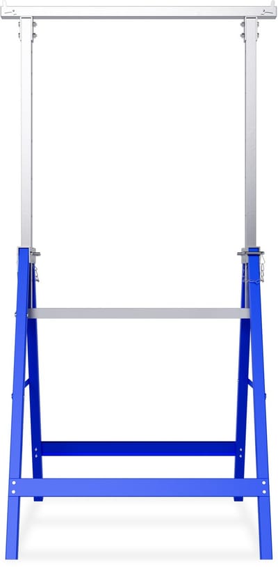 Telescopische steigers, 80-130 cm, in hoogte verstelbaar, 2-delige set, metalen werkbank, steiger, inklapbaar onderstel, belastbaar tot 200 kg, klapbok-set NAIZY