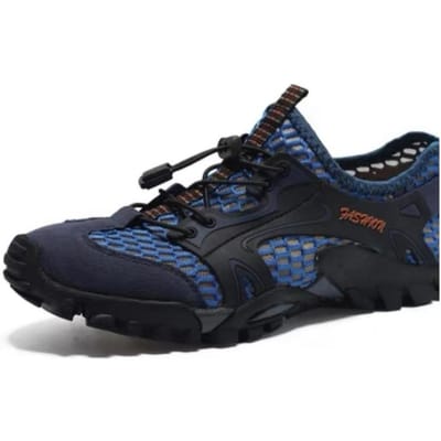 Nieuwe Zomer Herenschoenen Sport Outdoor Casual Mesh Herenschoenen Mode Casual Ademend 44 black