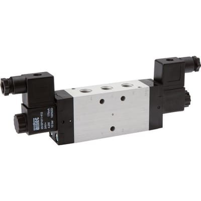 5/3 G1/4'' Middendruk Magneetventiel 24V DC ATEX 3-10bar/42-140psi Airtec